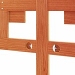 vidaXL Tête de lit cire marron 135 cm bois massif de pin