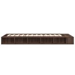 vidaXL Cadre de lit sans matelas chêne marron 100x200 cm