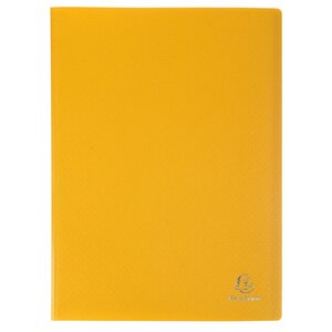 Protège-documents En Polypropylène Souple Opak 120 Vues - A4 - Jaune - X 8 - Exacompta
