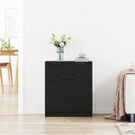 Buffet en Chêne Noir 60x30x70 cm en Bois d'Ingénierie