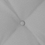 vidaXL Coussin de Dos Gris nuage 50 x 19 x 45 cm tissu