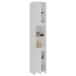 vidaXL Ensemble de meubles de bain 3 Pièces Blanc Bois d'ingénierie