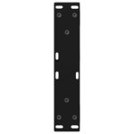 vidaXL Pieds de table basse 2 pièces Noir 30 x (30-31 3) cm Acier
