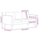 vidaXL Canapé à 3 places Tissu Jaune