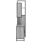 vidaXL Ensemble de meubles de salle de bain 3 Pièces Sonoma gris