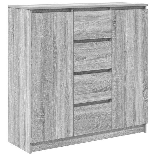 vidaXL Buffet et tiroirs sonoma gris 100 5x35x98 5cm bois d'ingénierie