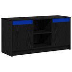vidaXL Unites TV Noir 100 x 34 x 50 cm Bois d'ingénierie