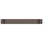 vidaXL Lit surélevé de jardin Acier galvanisé marron