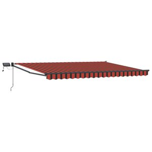 vidaXL Store rétractable manuel avec LEDs 4 × 3 m