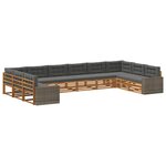 vidaXL Ensembles de canapés 10 pc Bois d'Acacia Massif