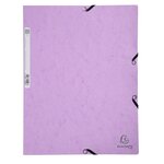 Chemise À Élastiques Carte Lustrée 400g/m2 Aquarel - A4 - Mauve - Exacompta