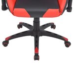 vidaXL Chaise de bureau inclinable Cuir artificiel Rouge