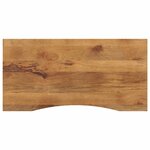 vidaXL Dessus de bureau avec courbe 110x50x2 5 cm manguier massif brut