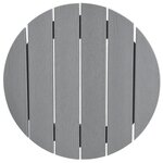 vidaXL Table de Bar Gris Clair 55x55x107 cm HDPE