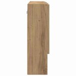 vidaXL Armoire Miroir Montage mural Chêne artisanal 80 x 17 x 55 cm