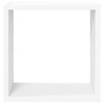 vidaXL Étagères cube murales 4 Pièces blanc 30x15x30 cm