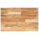 vidaXL Étagère de vasque murale acier et bois massif d'acacia
