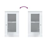 vidaXL Buffet blanc 37 5x35 5x67 5 cm bois d'ingénierie