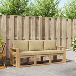 vidaXL Ensemble de canapés d'extérieur 3 pc