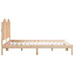 vidaXL Cadre de lit extra long sans matelas 160x210 cm bois massif