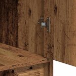 vidaXL Table de Toilette avec tiroir 3 Pièces Marron Bois d'ingénierie