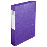 Boite De Classement Cartobox Dos 60mm Carte Lustrée - A4 - Violet - X 10 - Exacompta
