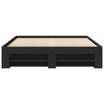 vidaXL Cadre de lit sans matelas noir 150x200 cm bois d'ingénierie
