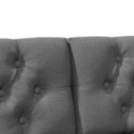 vidaXL Tête de lit capitonnée Gris foncé 120 cm Pin massif