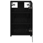 vidaXL Armoire Miroir de Salle de Bain Chêne noir 30 x 10 5 x 50 cm