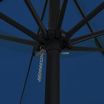 Parasol de jardin vidaXL ø395x245 cm Bleu azur