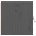 vidaXL Armoires murales 2 Pièces Gris 31 5x30x30 cm Bois de pin massif