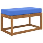 vidaXL Coussin de Siège d'Extérieur Bleu royal 80 x 40 x 8 cm