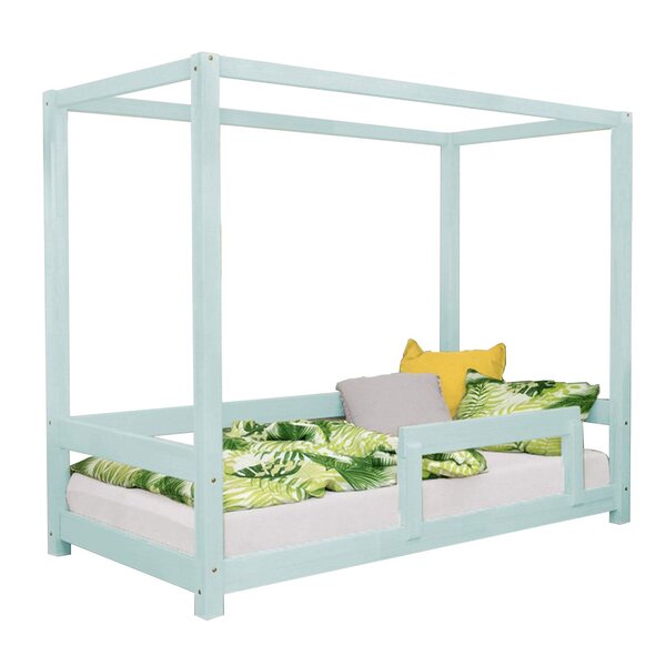 Lit cabane enfant BUNKY 120 x 200 bleu clair