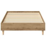 vidaXL Cadre de lit sans matelas chêne artisanal 90x190 cm