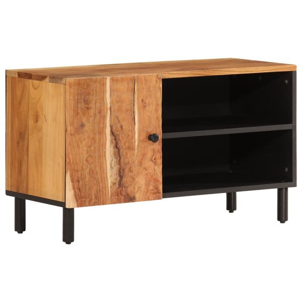 vidaXL Meuble TV 80x33x46 cm bois d'acacia massif