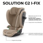 Siège auto Gold Solution G2 I-FIX 3-12 ans - Groupe 2/3 - 100-150 cm PLUS Almond Beige - beige