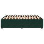 vidaXL Cadre de lit sans matelas vert foncé 140x200 cm velours
