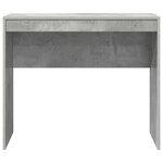 vidaXL Bureau Gris béton 90 x 40 x 76 cm Bois d'ingénierie