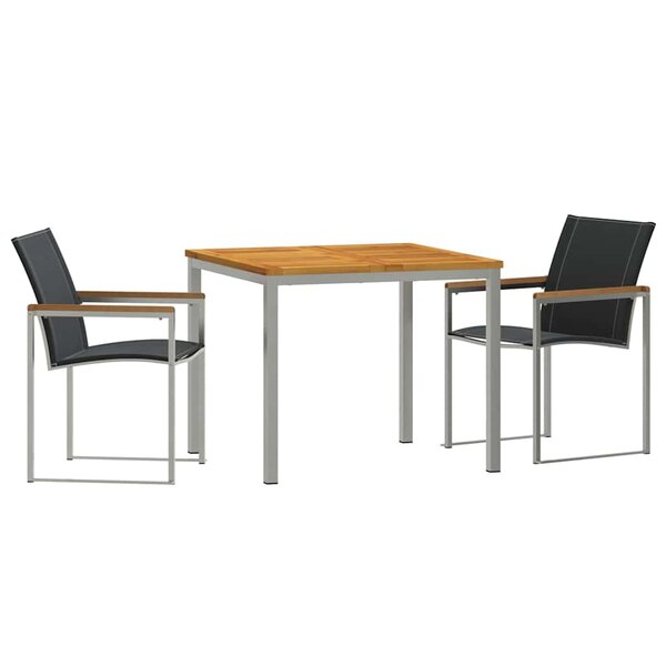 vidaXL Ensemble de salle à manger pour jardin 3 Pièces