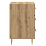 Cabinet de chevet Chêne artisanal 40 x 40 x 66 cm Bois d'ingénierie