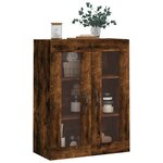 vidaXL Armoire murale chêne fumé 69 5x34x90 cm bois d'ingénierie