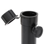 vidaXL Base de parasol pliable pour mât Ø38/48 mm noir brillant acier