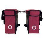 Willex Sacoches de vélo 30 L toile rouge