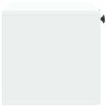 vidaXL Meuble TV mural Blanc 59 5 x 31 x 30 cm Bois d'ingénierie