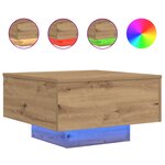 vidaXL Table Basse chêne artisanal 55 x 55 x 31 cm Bois d'ingénierie