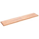 vidaXL Dessus de table bois massif traité bordure assortie