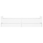vidaXL Cadre de lit sans matelas blanc 75x190 cm