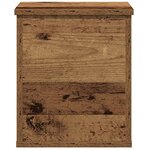 vidaXL Boîte de Rangement avec stockage Bois ancien 30 x 35 x 35 cm