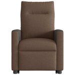 vidaXL Fauteuil de massage inclinable Marron Tissu