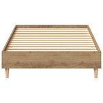 vidaXL Cadre de lit Chêne artisanal 80 x 200 cm Bois d'ingénierie